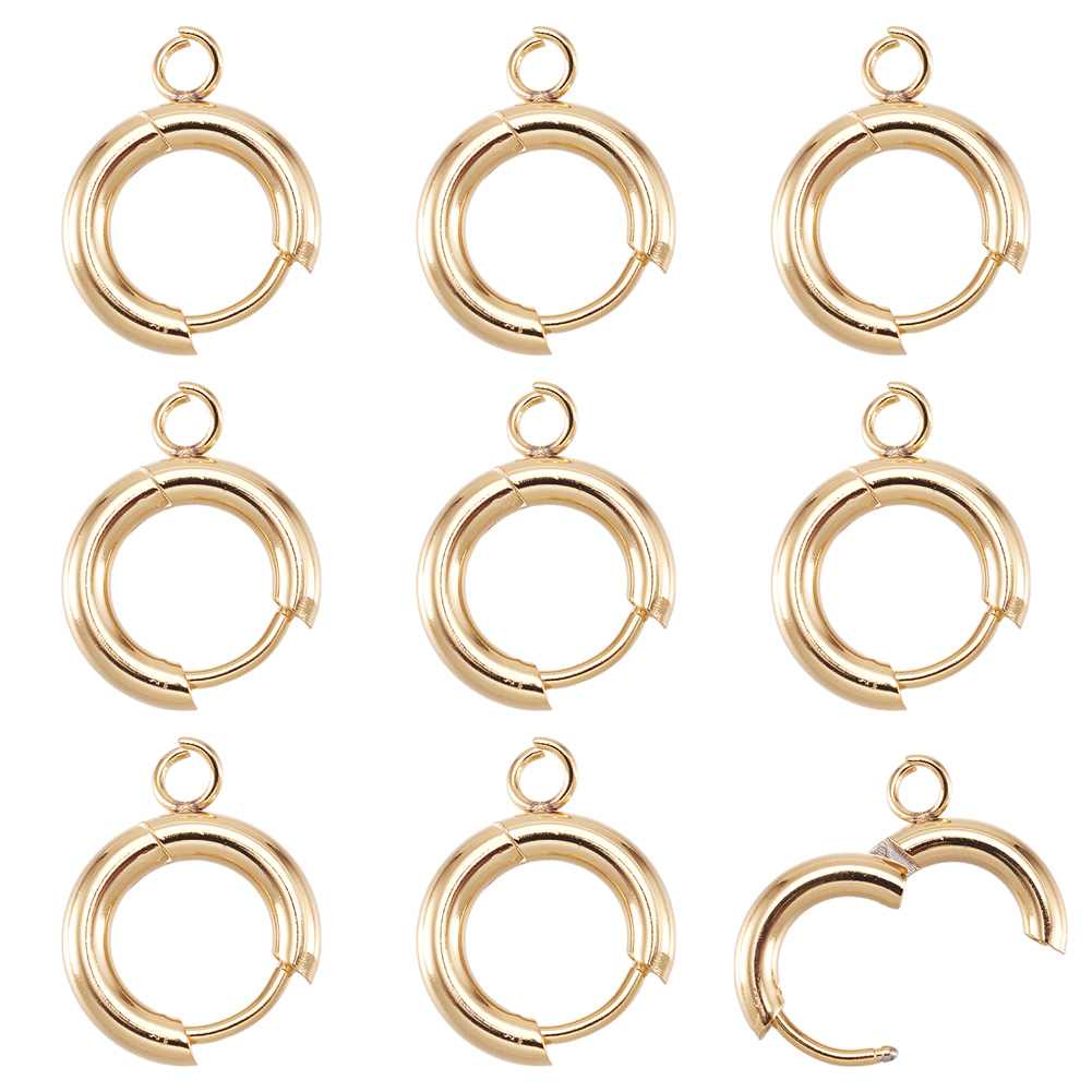 Jewelry Making Hoops - 10 قطع من خطافات الأقراط الدائرية