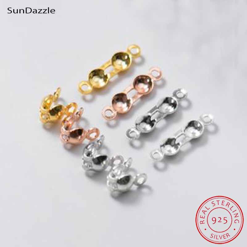Jewelry Making Gold - 4 قطع مشابك خرز طرفية من