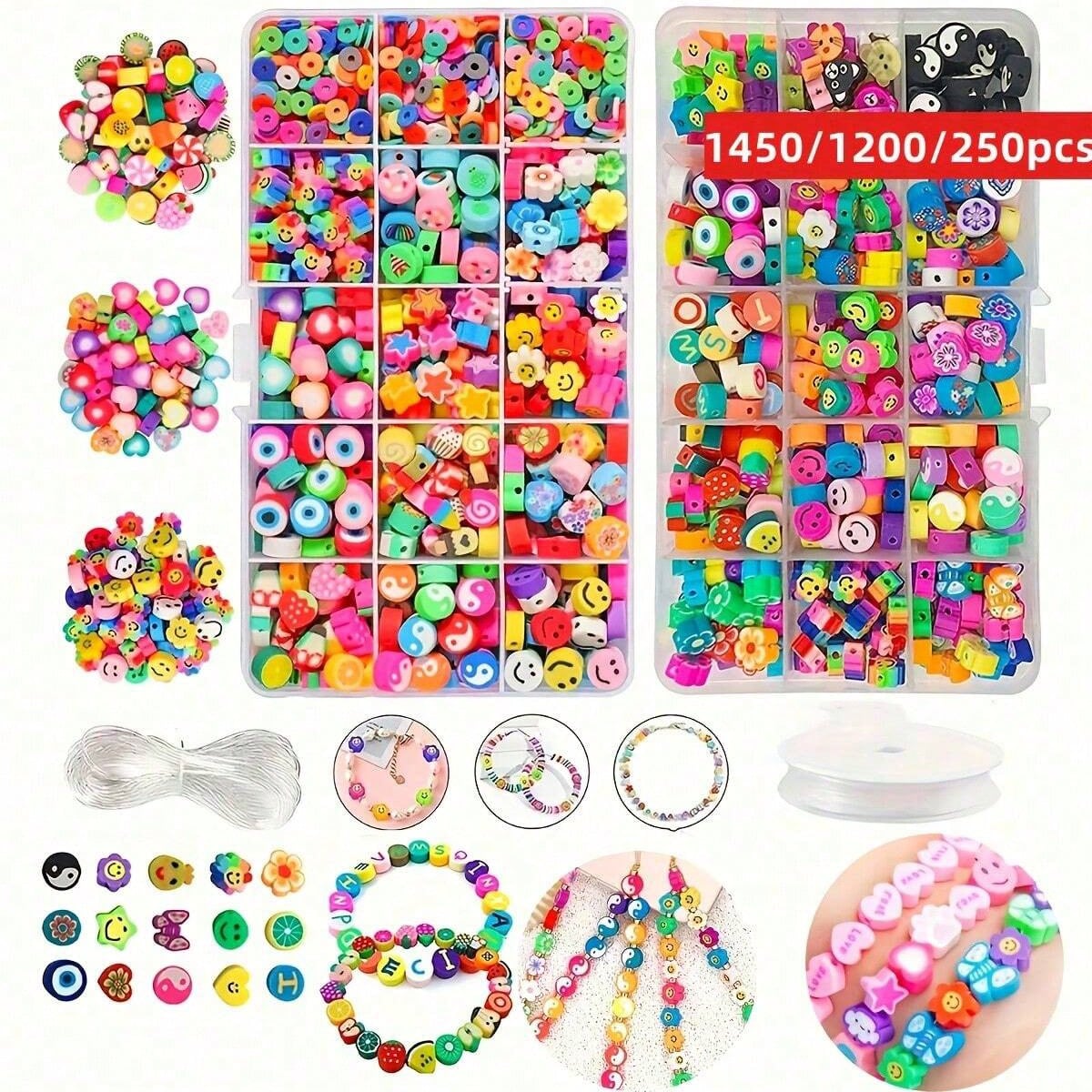 Jewelry Making Organizer Box - مجموعة خرز من الطين البوليمر 1450/1200/250