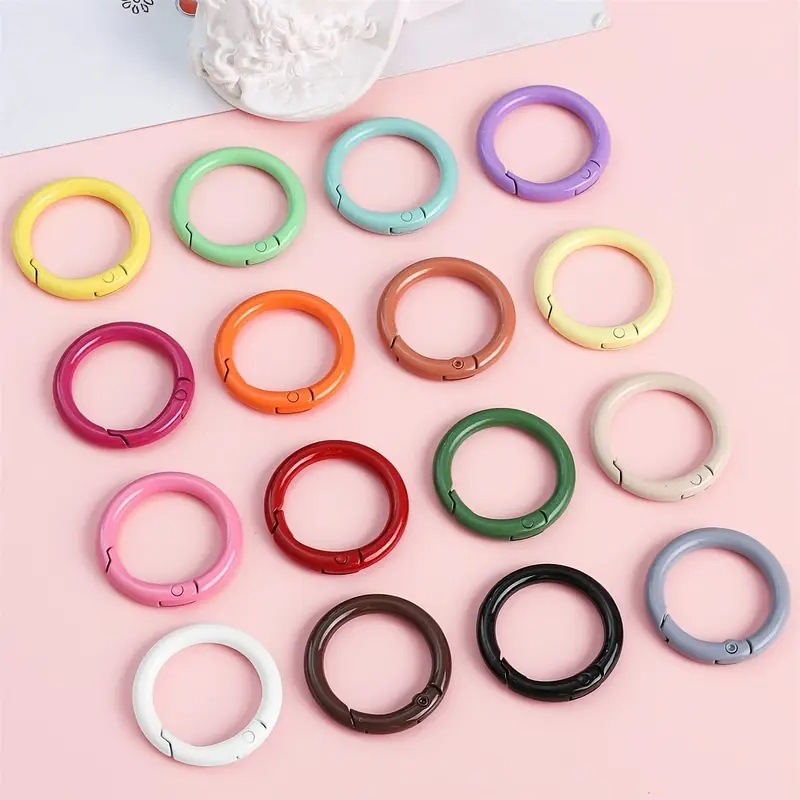 Jewelry Making Hoops - 10 قطع حلقات معدنية دائرية بقطر