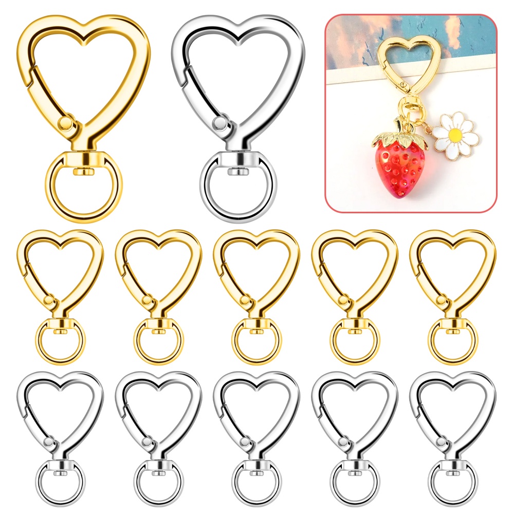 Jewelry Making Hoops - 10 قطع مشابك معدنية على شكل