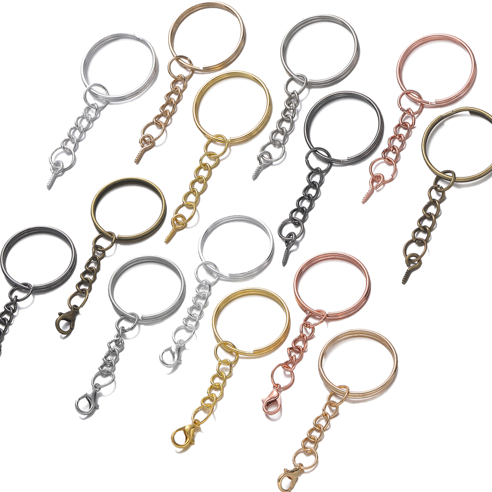 Jewelry Making Hoops - 10 قطع/مجموعة حلقات مفاتيح دائرية بمسامير