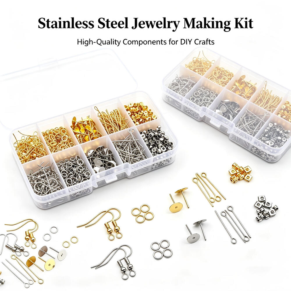 Jewelry Making Organizer Box - مجموعة واحدة من مواد صنع الأقراط