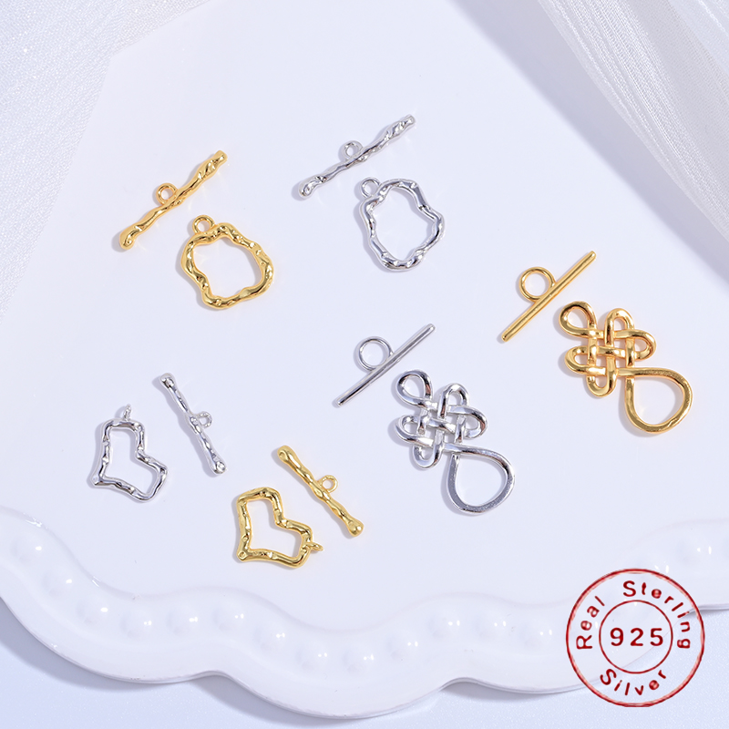 Jewelry Making Knots For Clasps - S925 فضة عقدة صينية ، شكل