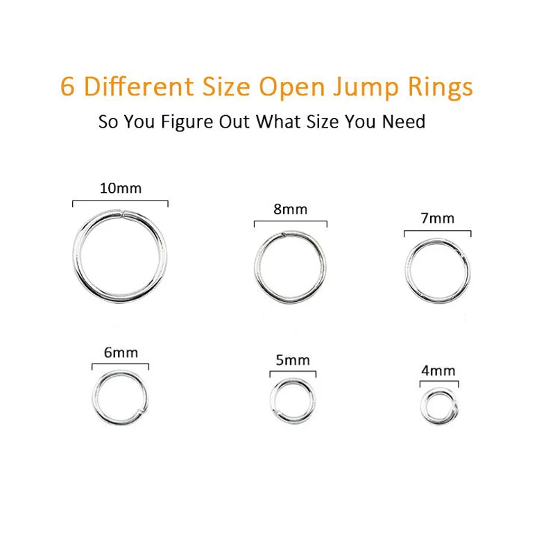 1050 قطعة حلقات قفز مفتوحة مطل - مراجعة Jump Ring Assorted وسعره