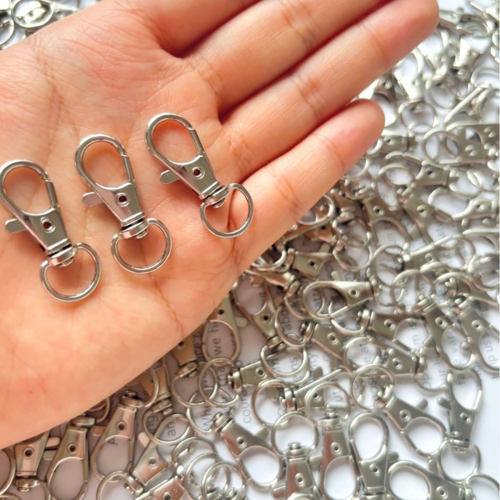 25-200 قطعة مشابك معدنية دوارة - مراجعة Jewelry Making Hoops وسعره