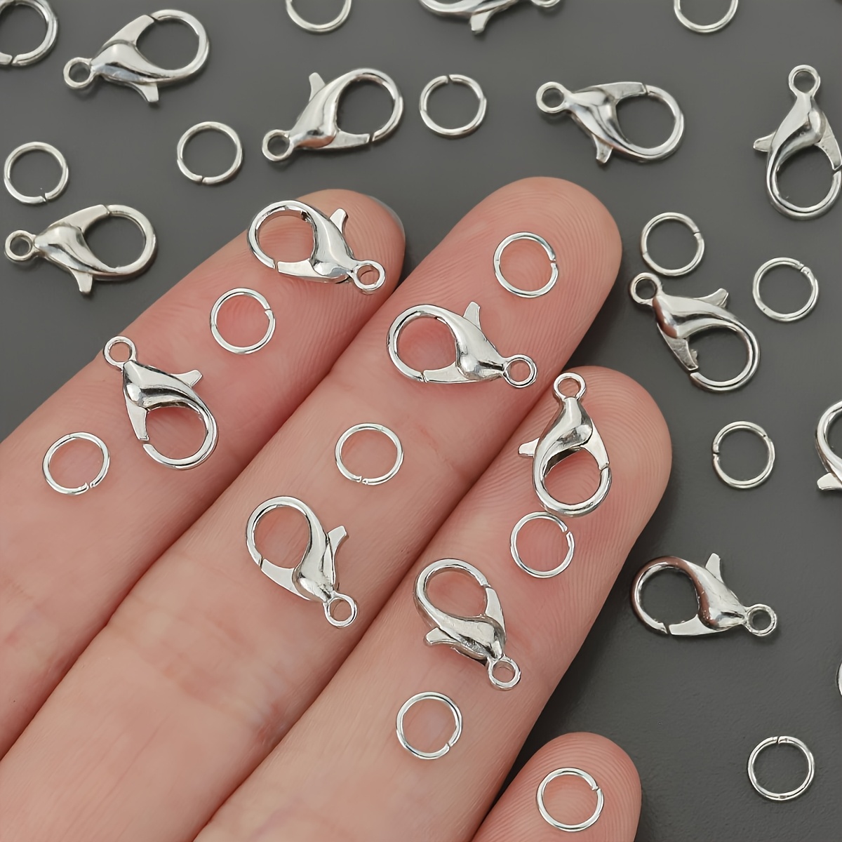 1/2/300 قطعة مشابك جراد البحر  - مراجعة Jewelry Making Hoops وسعره