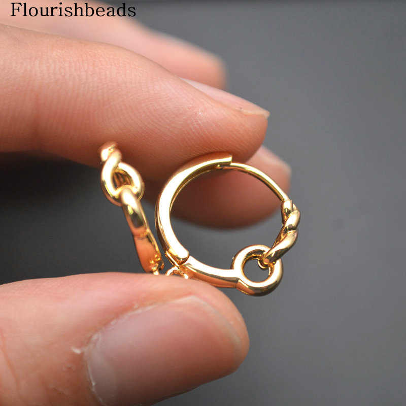 30 قطعة دائرة مستديرة ملتوية 1 - مراجعة Jewelry Making Hoops وسعره