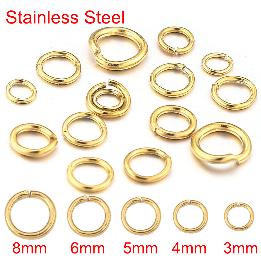 100 قطعة مجموعة 4 6 8 10 مللي  - مراجعة Jump Ring Assorted وسعره