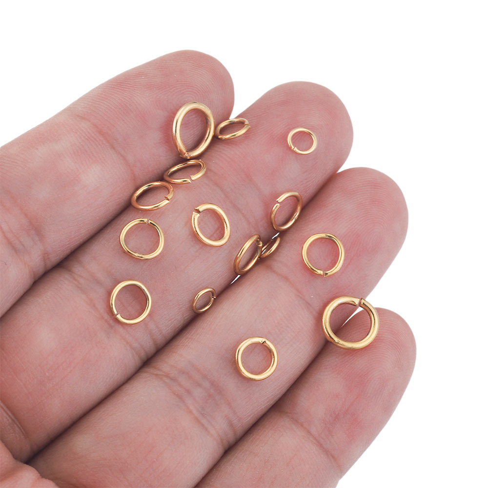 100 قطعة مجموعة 4 6 8 10 مللي  - مراجعة Jump Ring Assorted وسعره