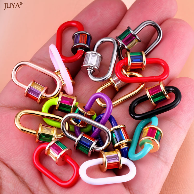 مشبك كاربينر من المينا الكريست - مراجعة Jewelry Making Materials وسعره