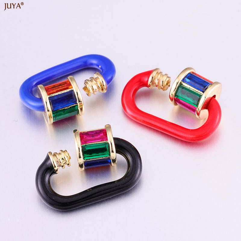 مشبك كاربينر من المينا الكريست - مراجعة Jewelry Making Materials وسعره