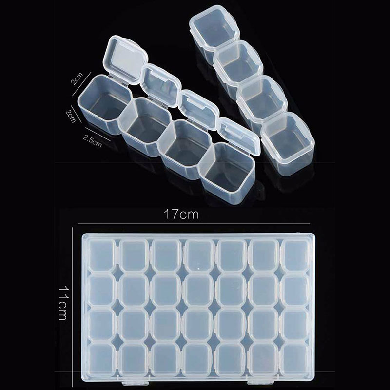 شفافة رسومات أظافر منظم صندوق  - مراجعة Jewelry Making Organizer Box وسعره