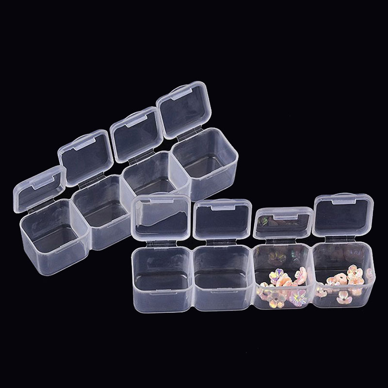 شفافة رسومات أظافر منظم صندوق  - مراجعة Jewelry Making Organizer Box وسعره