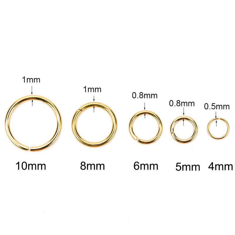 100 قطعة PVD أبدا تتلاشى الفول - مراجعة Jump Ring Assorted وسعره