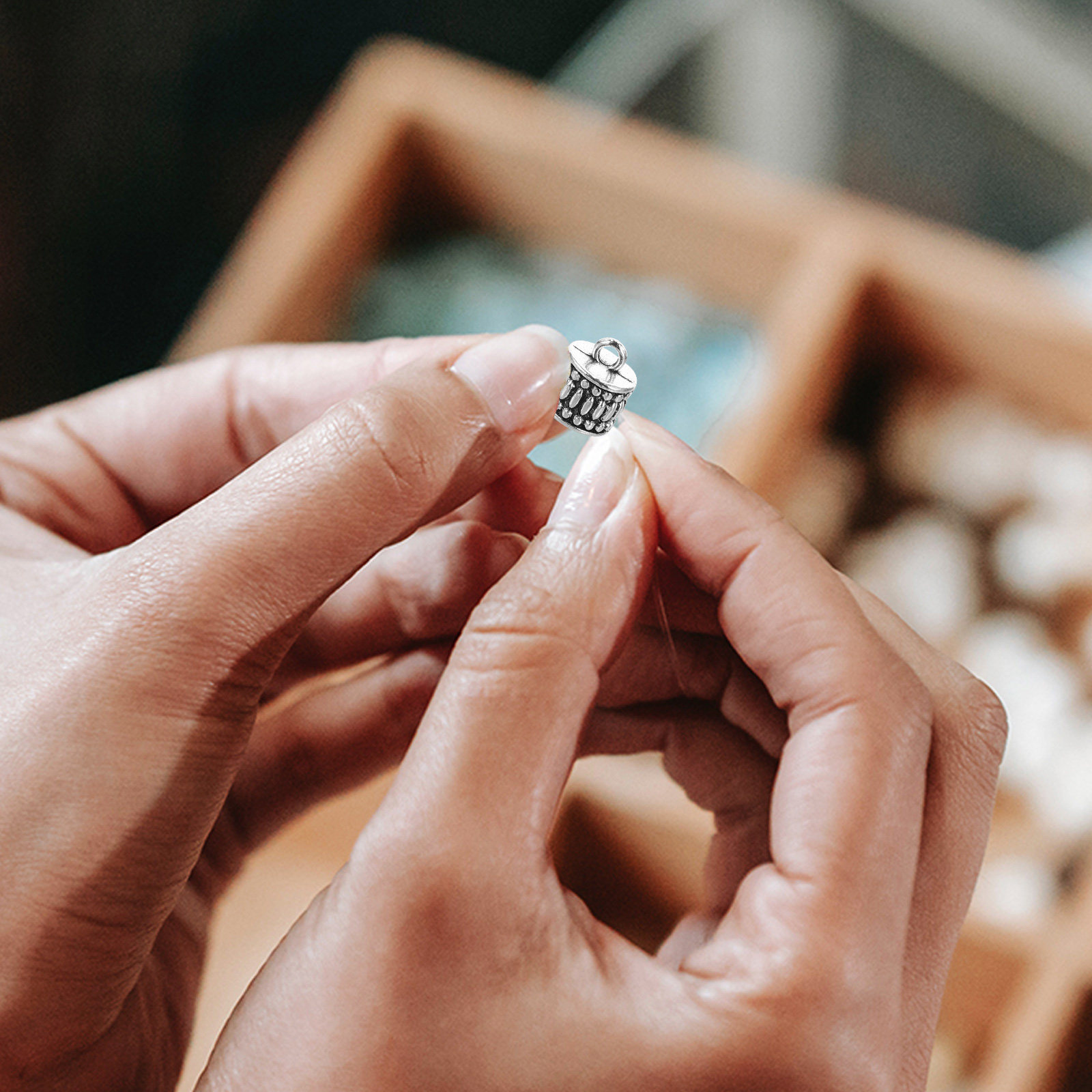 20 قطعة من الخرز المعدني الفضي - مراجعة Jewelry Making Diy Kit وسعره