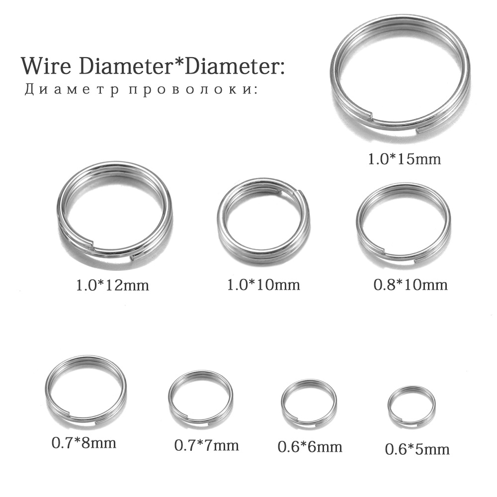 50-100 قطعة/الوحدة 6 8 10 12 م - مراجعة Jump Ring Assorted وسعره