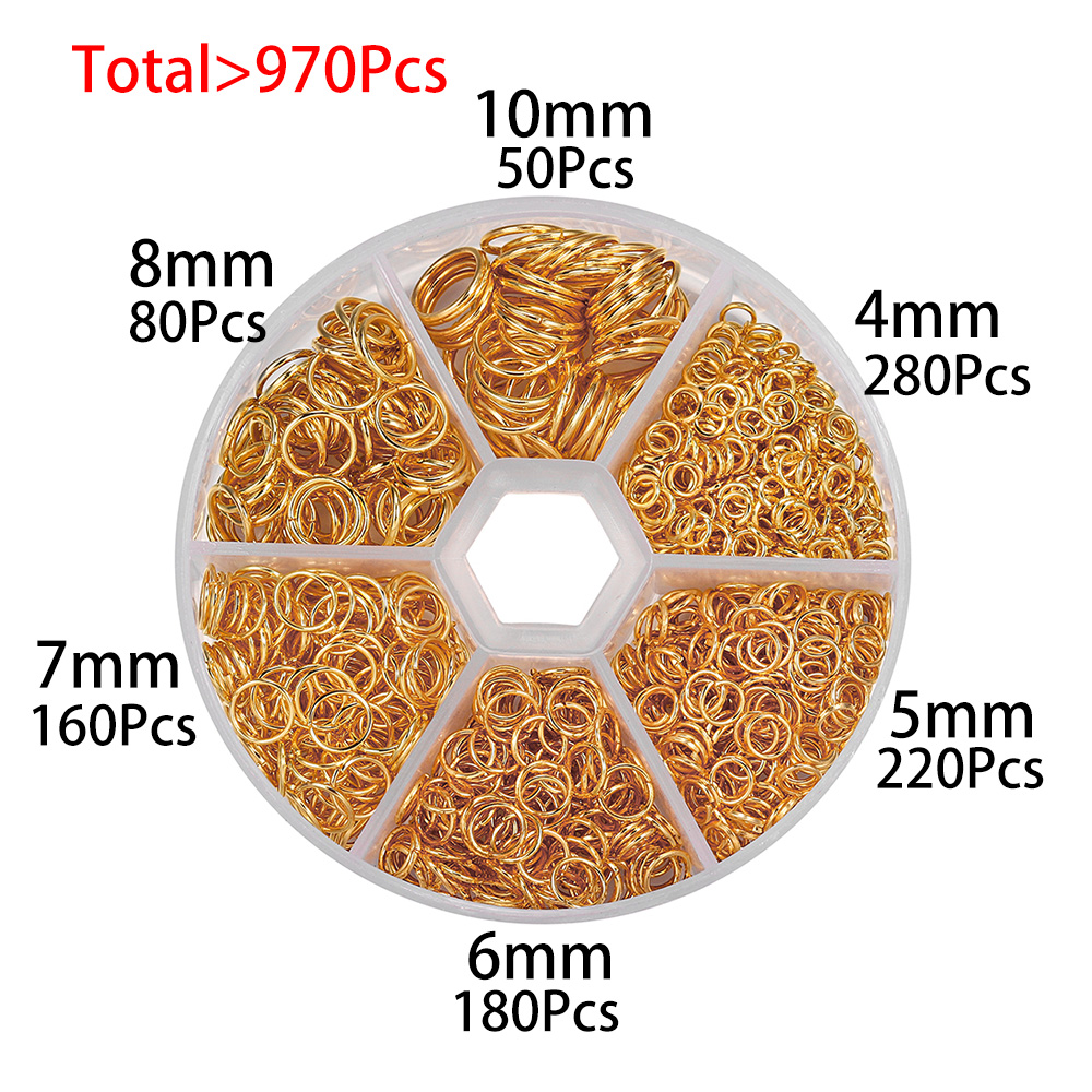 1 صندوق الذهب البرونزية القديم - مراجعة Jump Ring Assorted وسعره