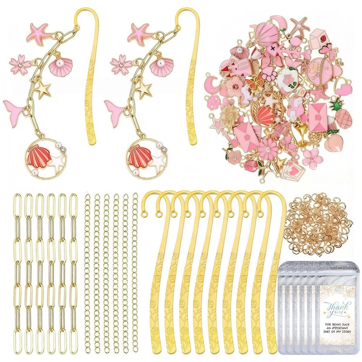 11·11COUPON مجموعة صنع فواصل ا - مراجعة Jump Ring Assorted وسعره