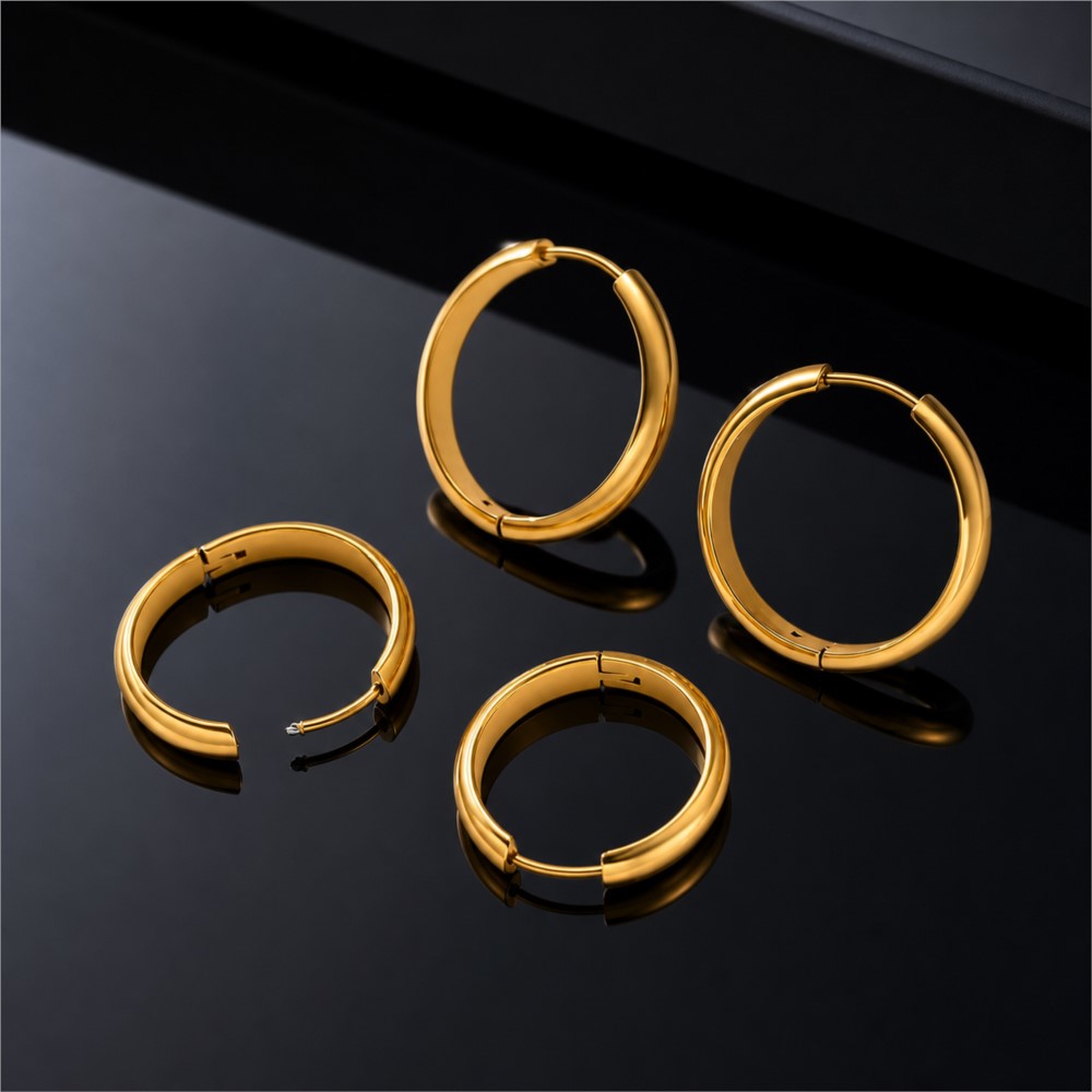 4 قطع من الأقراط الدائرية المص - مراجعة Jewelry Making Hoops وسعره