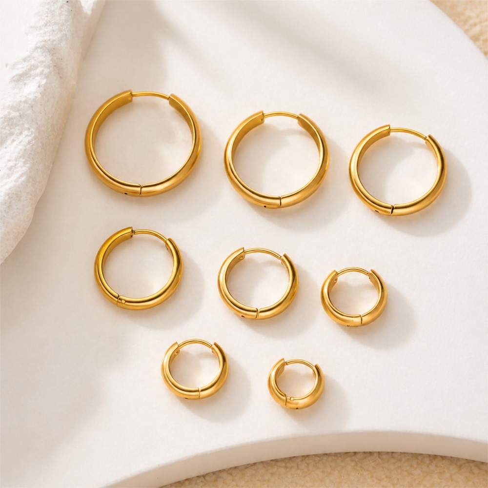 4 قطع من الأقراط الدائرية المص - مراجعة Jewelry Making Hoops وسعره