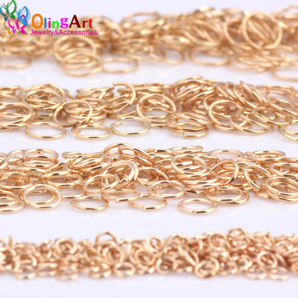 حلقات ذهبية مطلية من OlingArt  - مراجعة Jump Ring Assorted وسعره