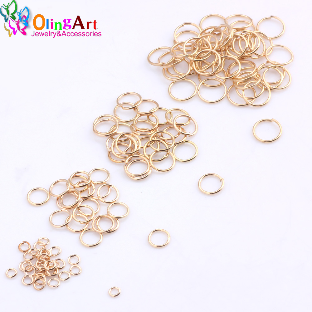 حلقات ذهبية مطلية من OlingArt  - مراجعة Jump Ring Assorted وسعره