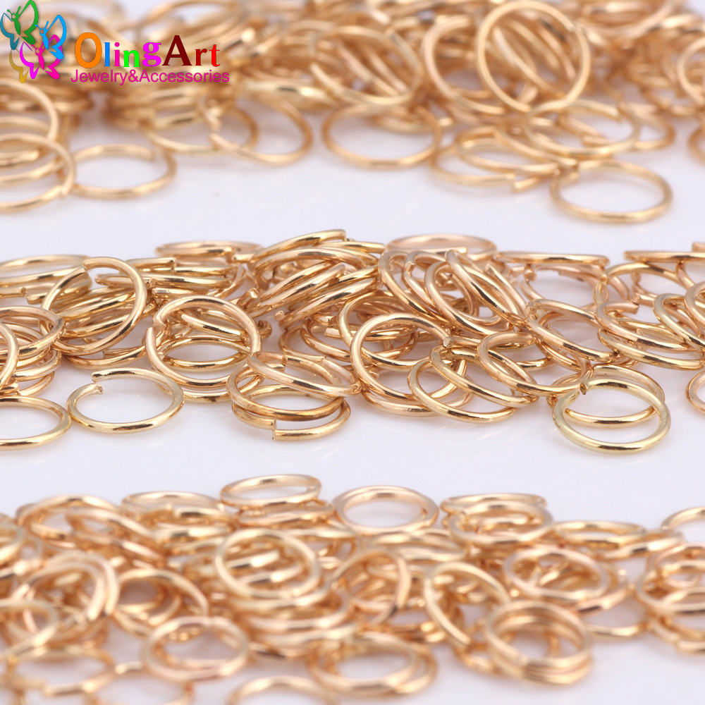 حلقات ذهبية مطلية من OlingArt  - مراجعة Jump Ring Assorted وسعره
