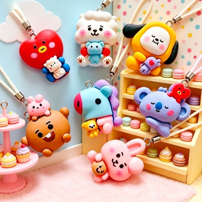 7 قطع من إكسسوارات BT21 الكرتو - مراجعة Jewelry Making Parts وسعره