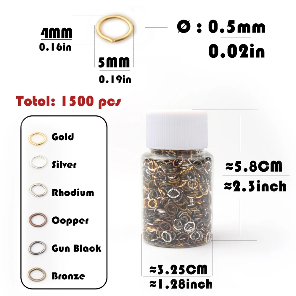 1500 + قطعة مختلط اللون المعاد - مراجعة Jump Ring Assorted وسعره