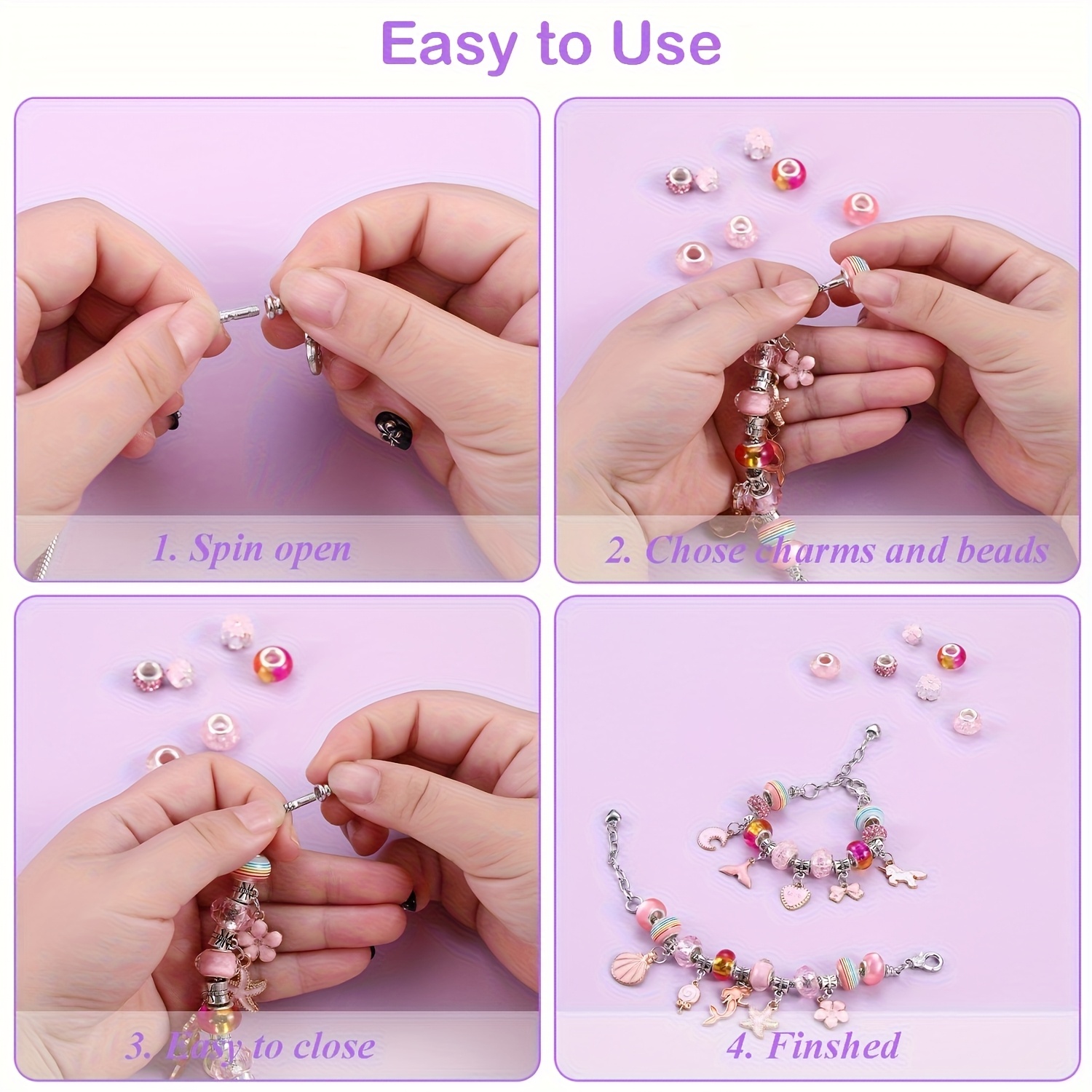 مجموعة خرز مكونة من 68 قطعة مع - مراجعة Jewelry Making Diy Kit وسعره