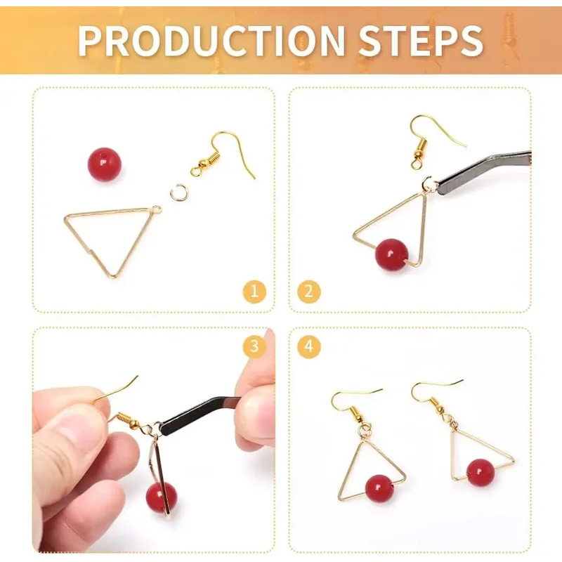 100/500 قطعة Findings بها بنفس - مراجعة Jewelry Making Parts وسعره