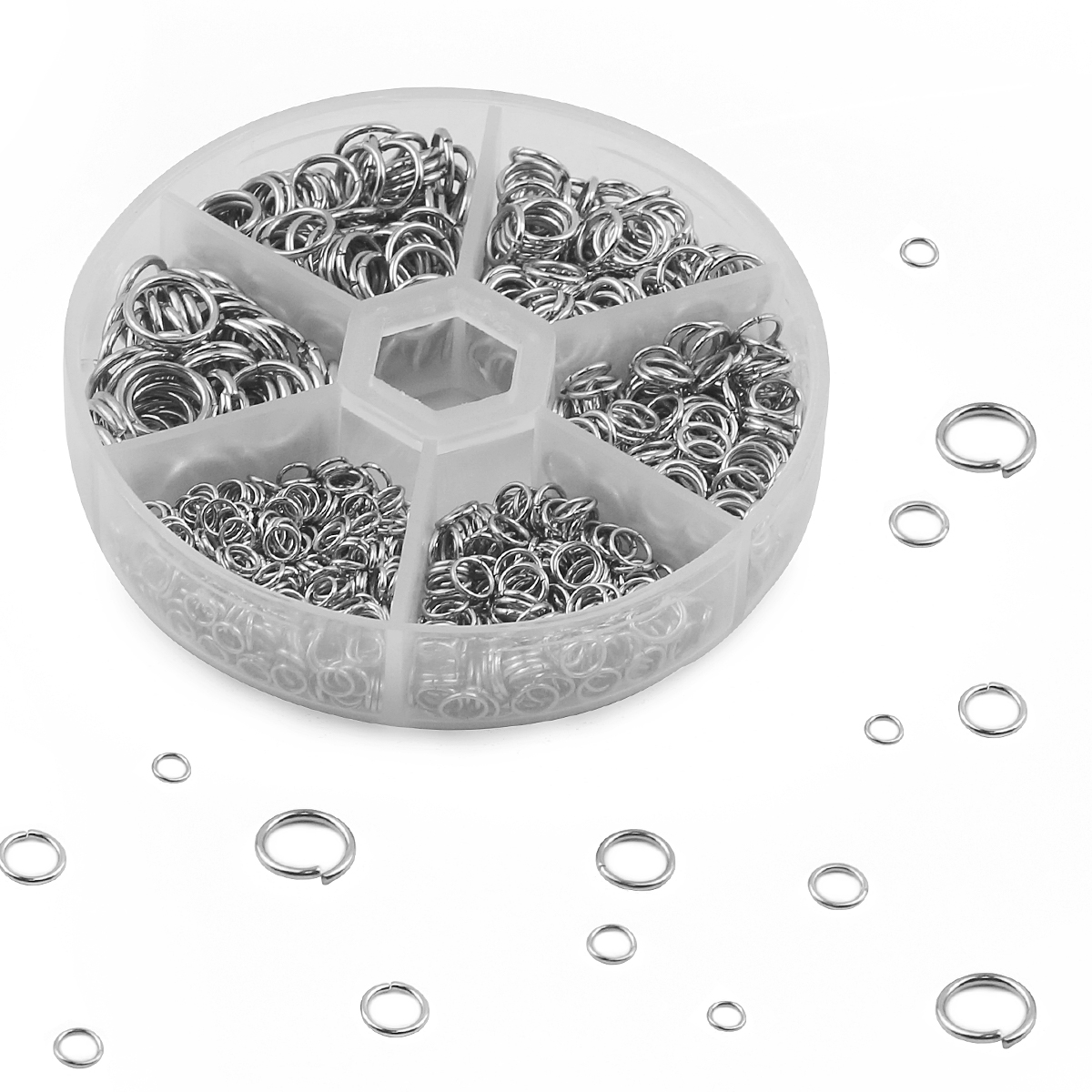 1 مجموعة 1200 قطعة الفولاذ الم - مراجعة Jump Ring Assorted وسعره