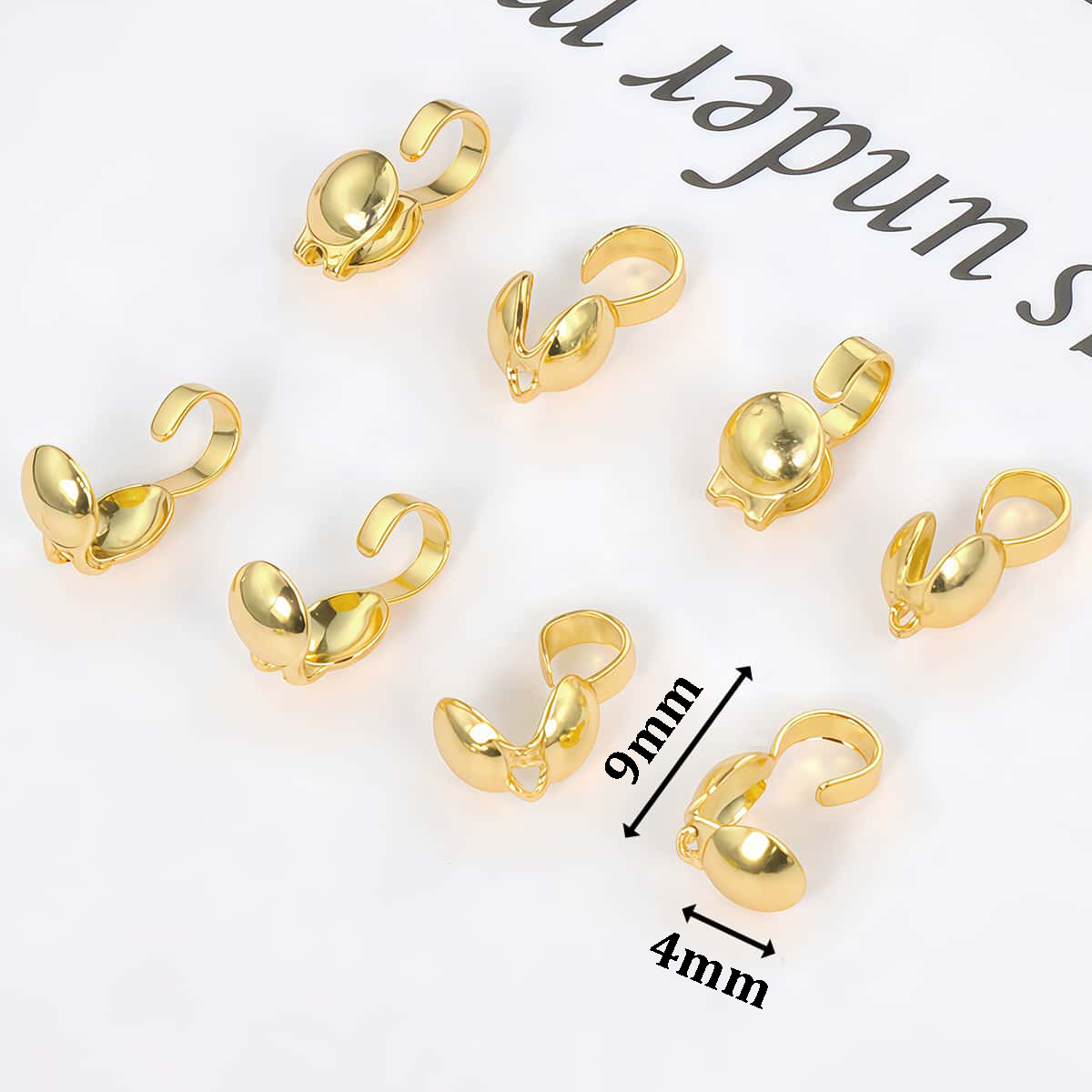 10 قطعة النحاس تجعيد نهاية الخ - مراجعة Jewelry Making Knots For Clasps وسعره