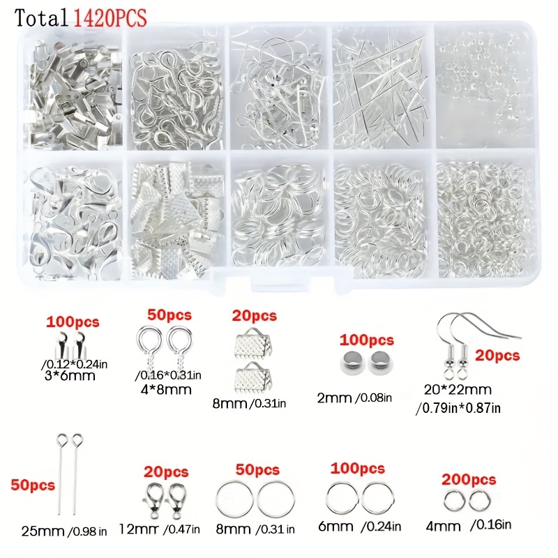 1420 قطعة في صندوق واحد، مجموع - مراجعة Jewelry Making Diy Kit وسعره