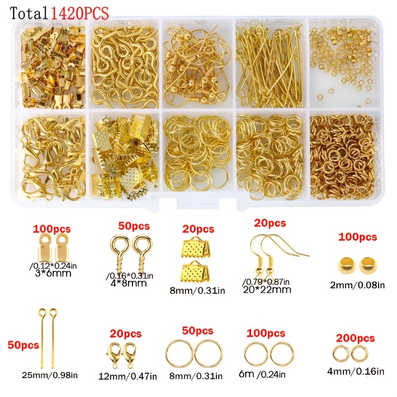 1420 قطعة في صندوق واحد، مجموع - مراجعة Jewelry Making Diy Kit وسعره