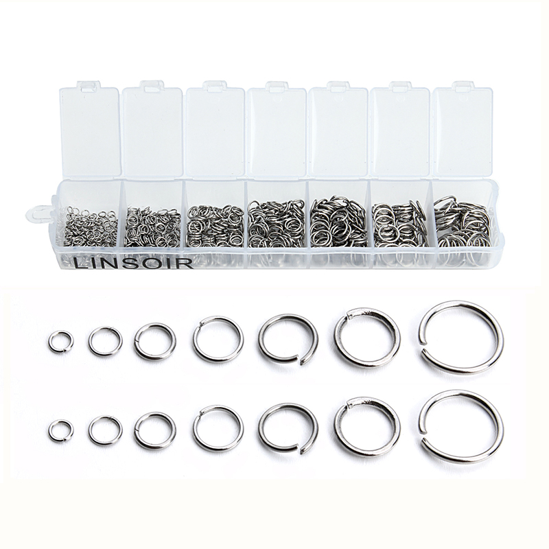 770 قطعة/الوحدة مزيج حجم فتح ا - مراجعة Jump Ring Assorted وسعره