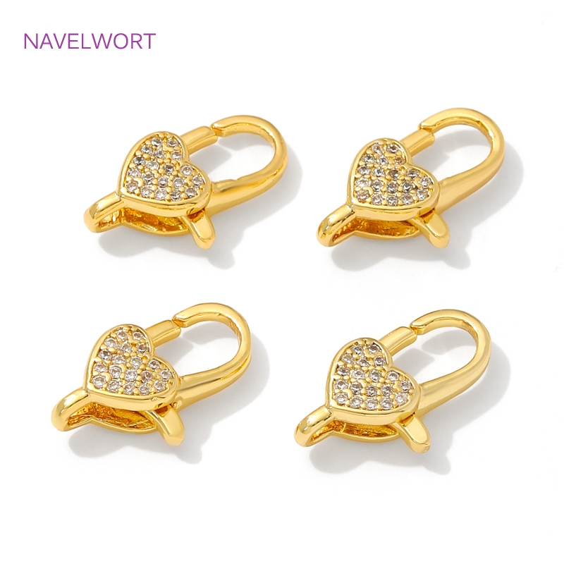 18K مطلية بالذهب مطعمة الزركون - مراجعة Jewelry Making Gold وسعره