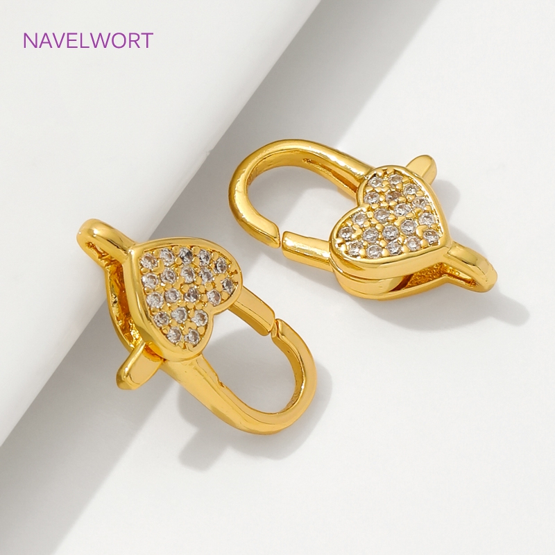 18K مطلية بالذهب مطعمة الزركون - مراجعة Jewelry Making Gold وسعره