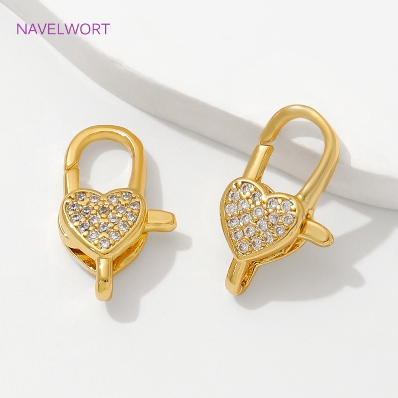 18K مطلية بالذهب مطعمة الزركون - مراجعة Jewelry Making Gold وسعره