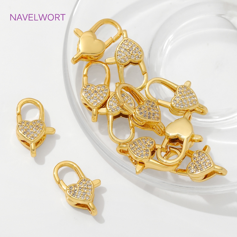 18K مطلية بالذهب مطعمة الزركون - مراجعة Jewelry Making Gold وسعره